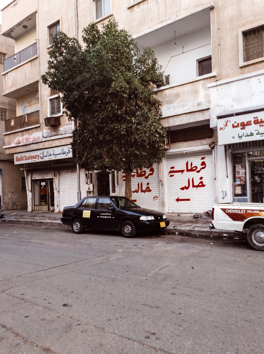 قرطاسية خالد في بداياتها — المحل الأول في الدمام